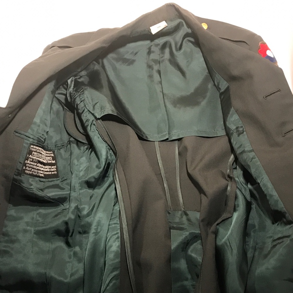 Vintage US Military Army Green Dress Coat - Picture 3 of 8